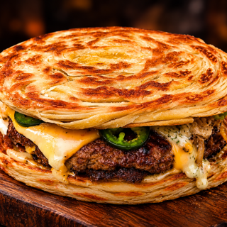 Dubai viral Paratha Beef Burger