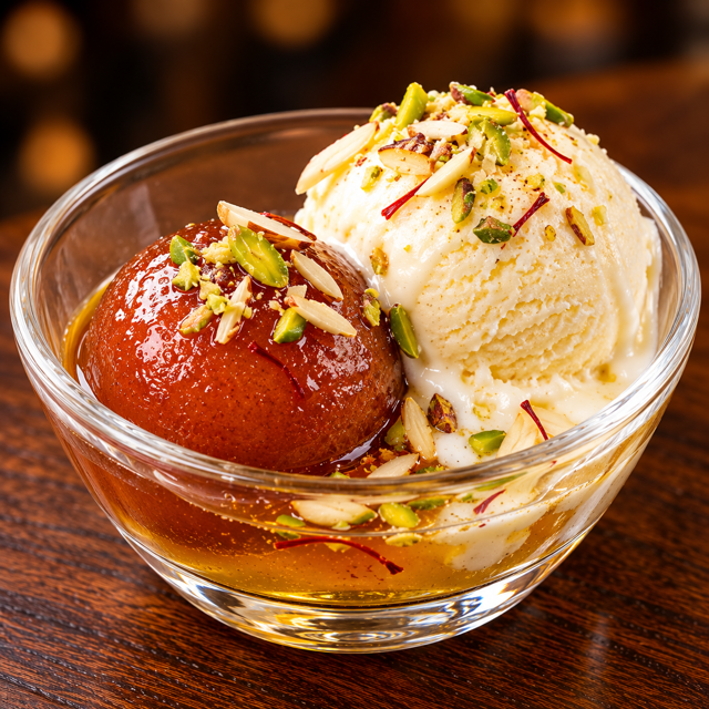 Ice Cream with Gulab Jamun 1 Scp.