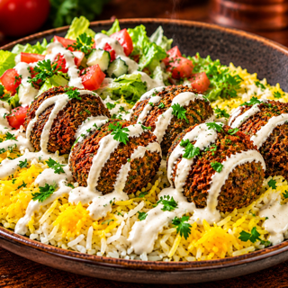 Falafel Rice Platter (Veg)