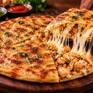 Chicken Cheese Paratha