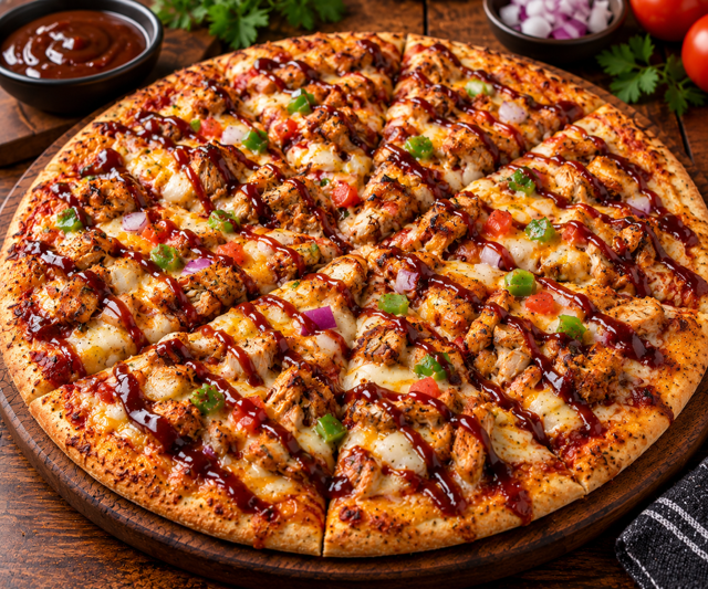 BBQ Chicken Pizza.