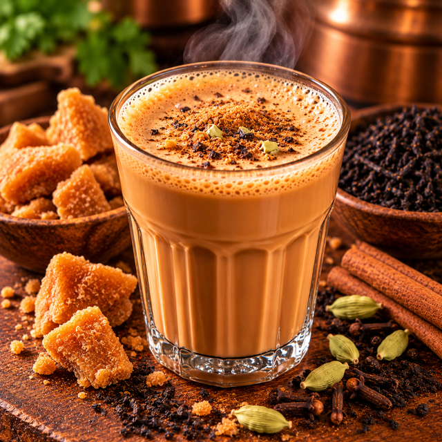 Gur Chai (Jaggery).
