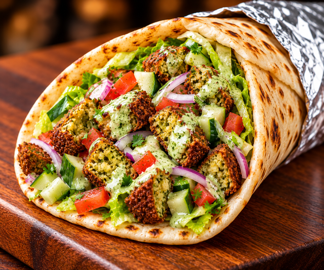 Falafel Gyro (Veg).
