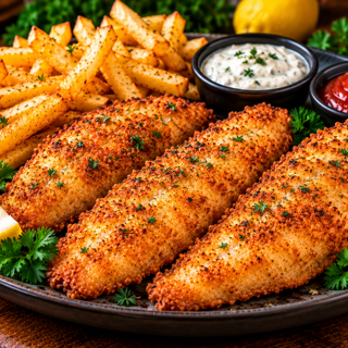 Fish & Chips (3pc - Desi Style)