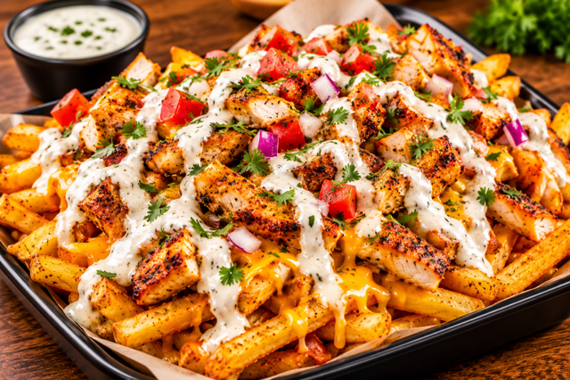Loaded Chicken Fries.