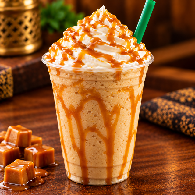 Caramel Frappe.