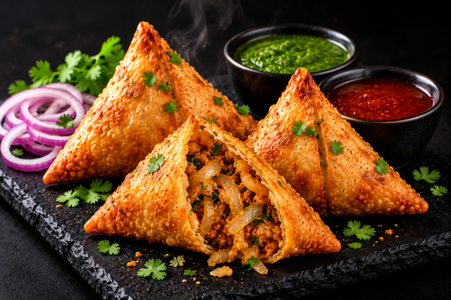 Onion Samosa (2Pc).