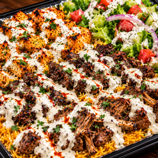 Mix Rice Platter (Chicken, Beef & Lamb)
