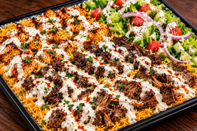 Mix Rice Platter (Chicken, Beef & Lamb).