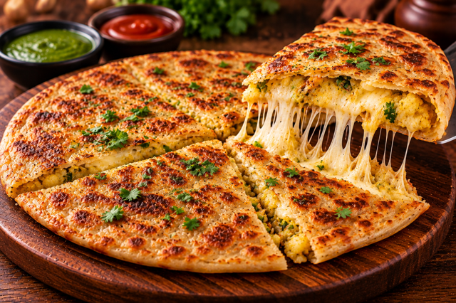 Aloo Cheese Paratha.
