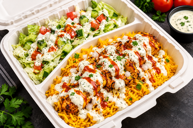 Chicken Rice Platter.