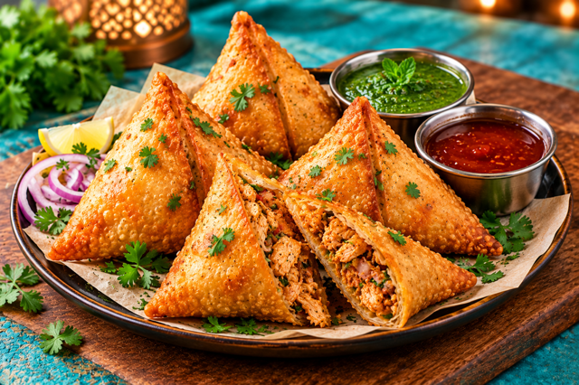 Chicken Samosa (3pc).