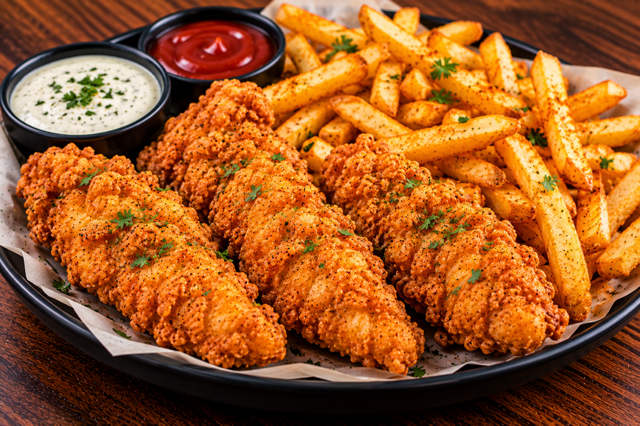 Tenders w/ Fries 3pc.